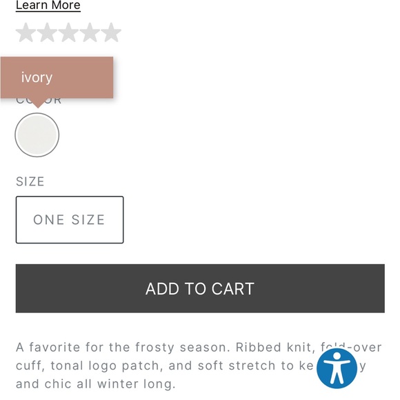 Favorite Daughter Cream Knit Beanie - Picture 6 of 7